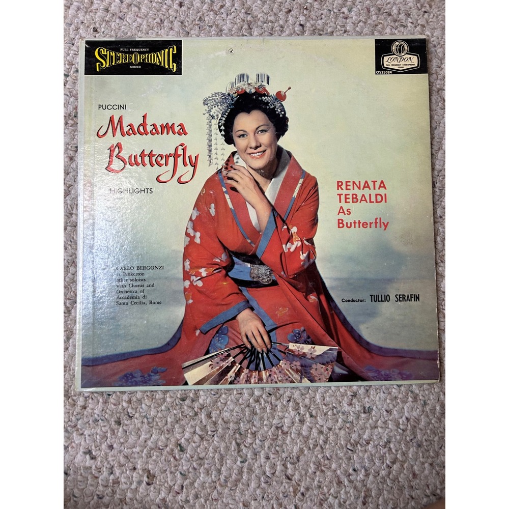 Renata Tebaldi Madam‎ Butterfly Highlights Vinyl LP Record Opera